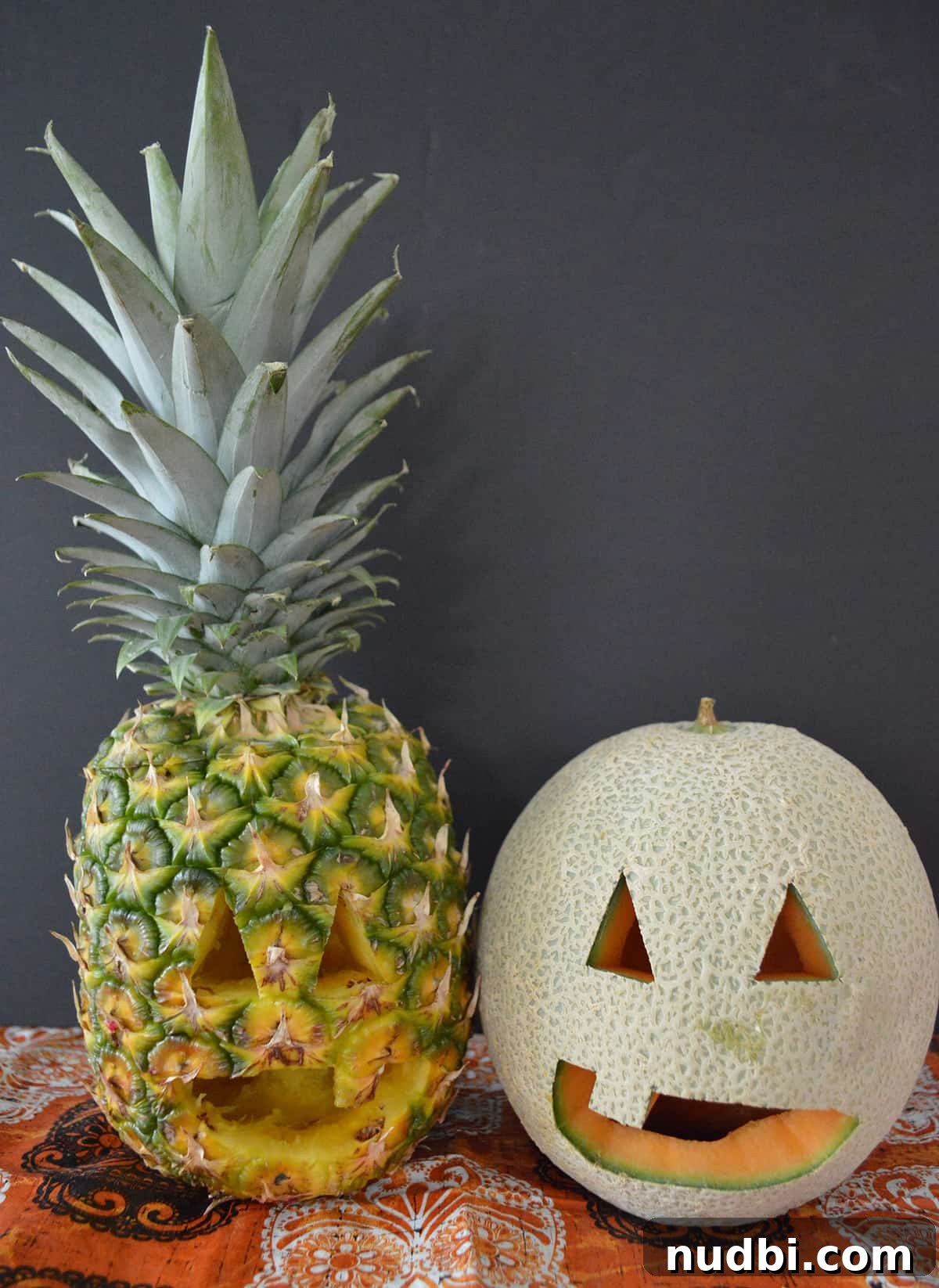 Halloween Fruit and Vegetable Carvings
