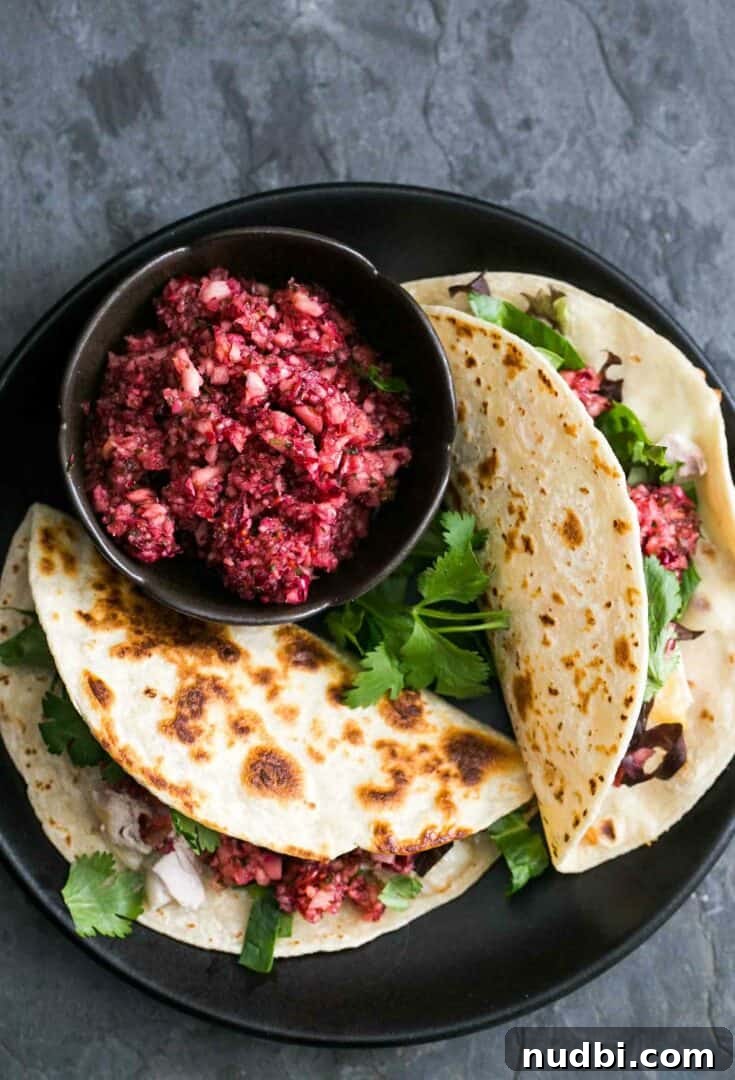 15 Delicious Ways to Reinvent Thanksgiving Leftovers 11 Delicious Turkey Tacos with a fresh, vibrant Cranberry Salsa.