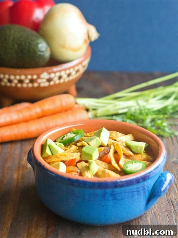 One-Pot Light Chicken Tortilla Soup