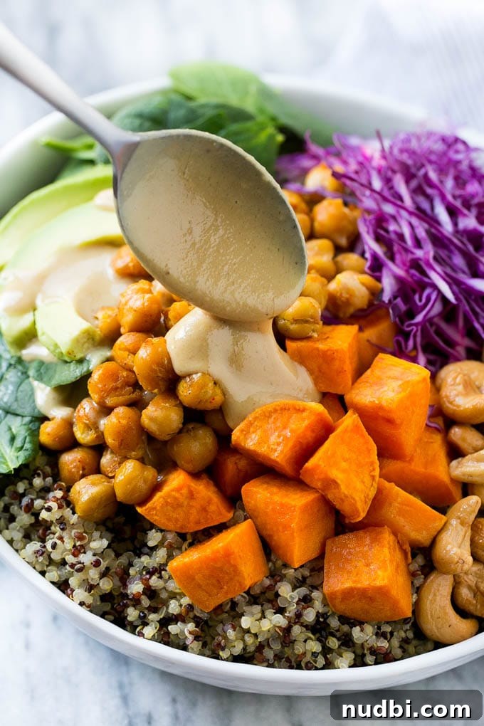 Protein-packed Vegan Buddha Bowls with Sweet Potatoes