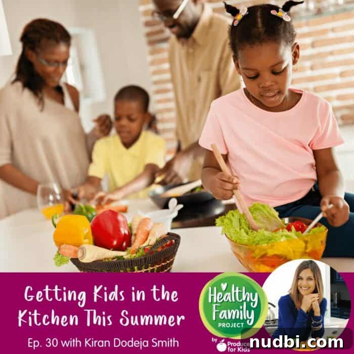 Kiran Dodeja Smith of Easy Real Food discusses getting kids in the kitchen with Healthy Family Project podcast.