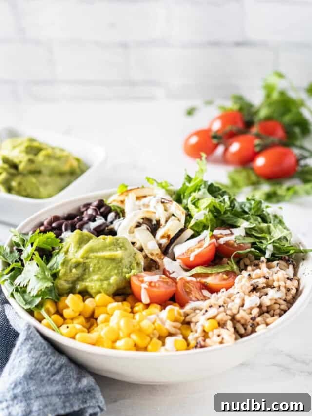 Meal-Prep Vegetarian Quinoa Burrito Bowls