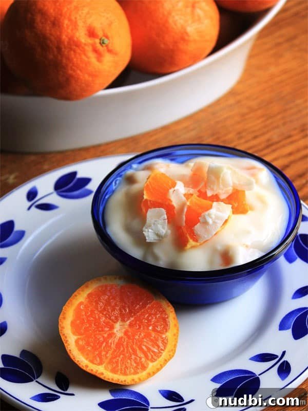 Coconut Orange Dream snack with yogurt, oranges, and coconut
