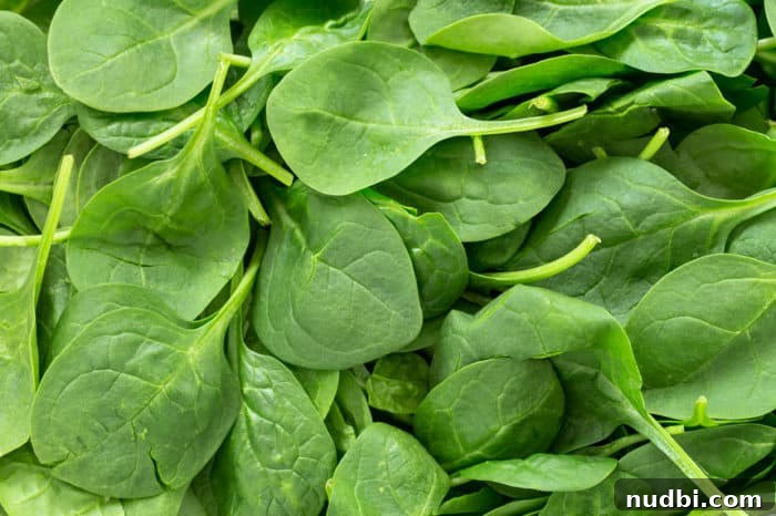 Spinach: a leafy green for immune support Best Foods that boost immunity: Fresh spinach.
