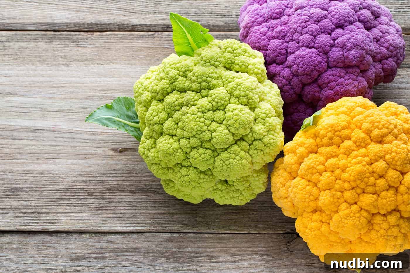 A fresh head of cauliflower, a versatile vegetable
