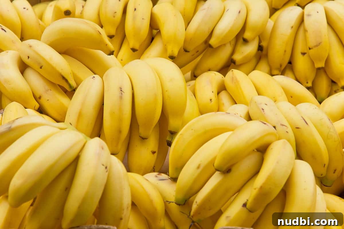 Fresh bananas, a year-round favorite fruit