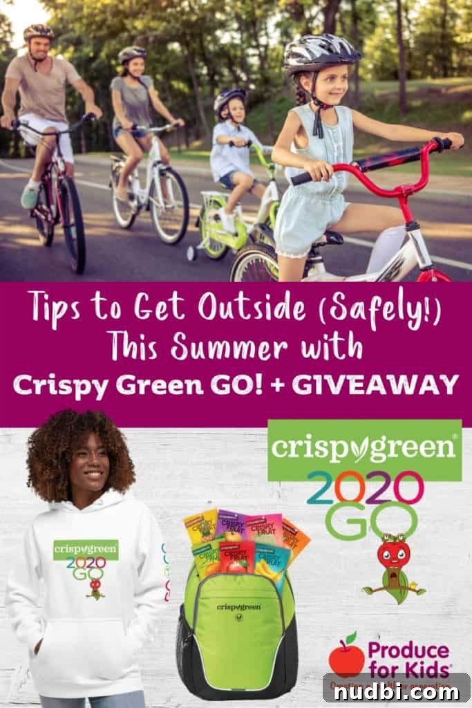 Safe Summer Outdoor Tips with Crispy Green GO 2 Family enjoying outdoor activities with Crispy Green snacks