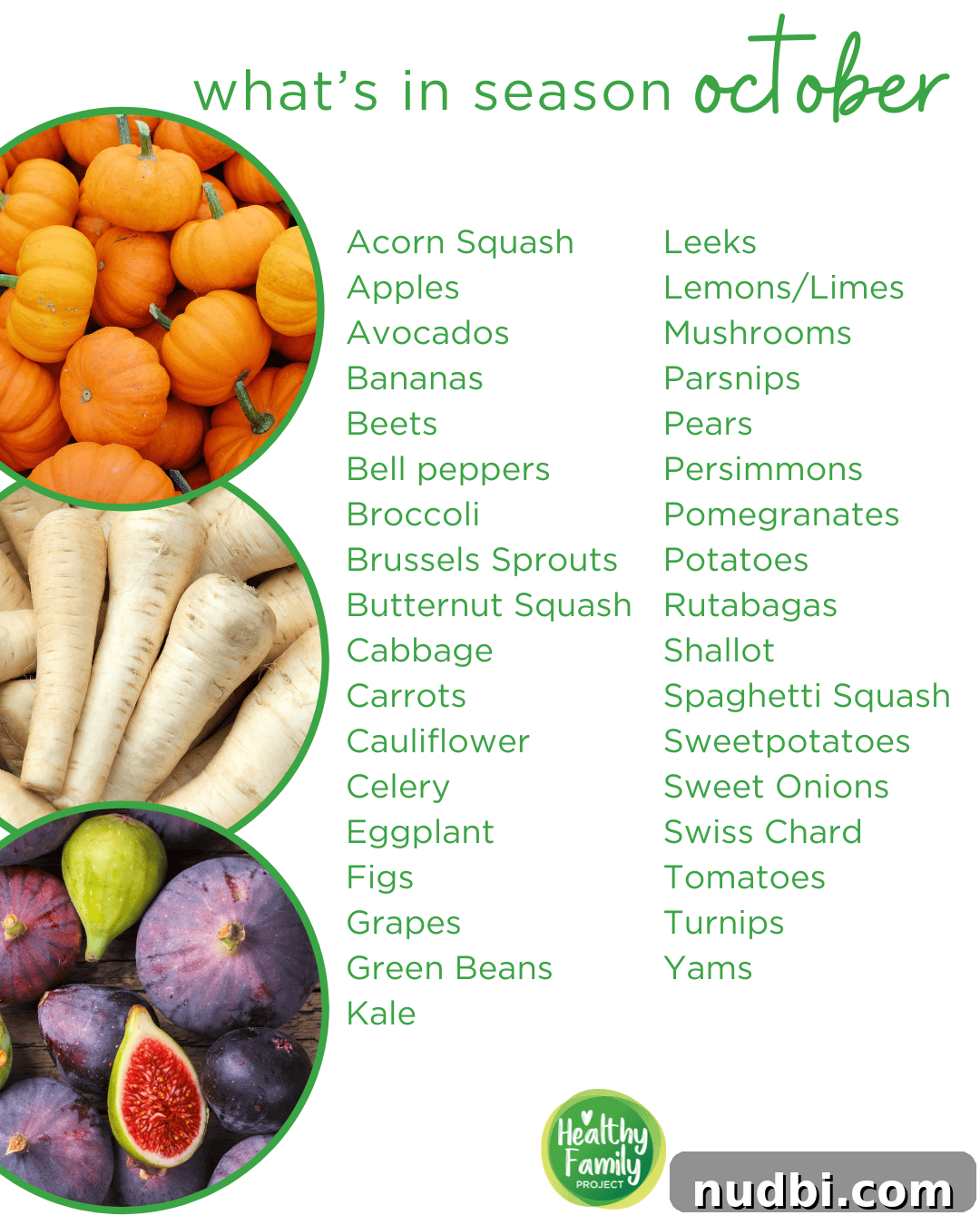 What's in season for october A vibrant collection of autumn fruits and vegetables, symbolizing the rich harvest of October.