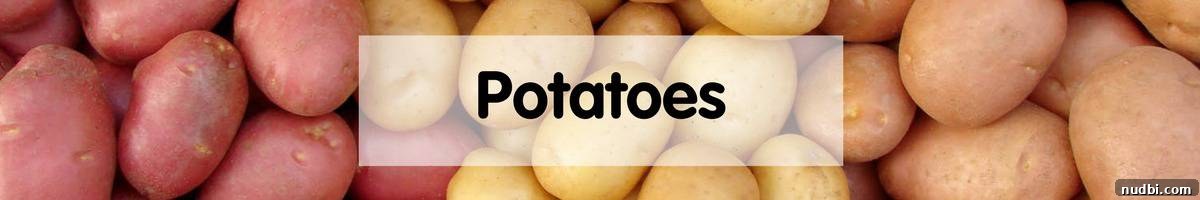 October's Bounty 26 Various types of potatoes, including russet, red, and golden.