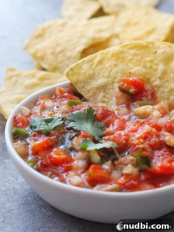 Sweet & Spicy Roasted Tomato Salsa recipe