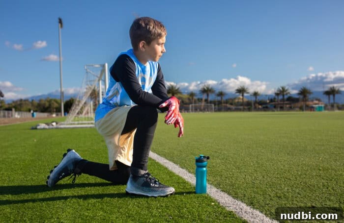A visual emphasizing healthy hydration choices for children, including water and fresh fruits.
