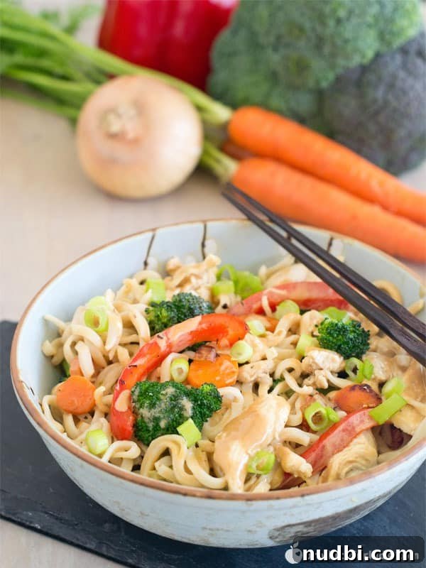 Smart Suppers for School Nights 4 Healthy Thai Peanut Chicken and Vegetable Noodle Stir-Fry