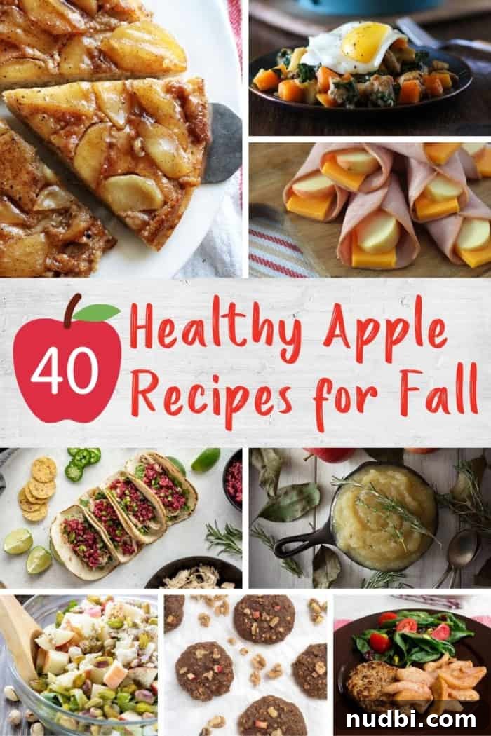 Autumn's Bounty Wholesome Apple Delights 2 Collage of apple recipes for fall