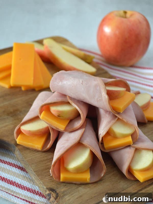 Autumn's Bounty Wholesome Apple Delights 18 Ham, Apple & Cheese Wraps