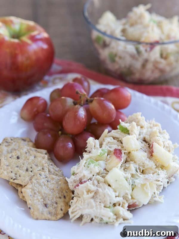 Autumn's Bounty Wholesome Apple Delights 26 Nutty Greek Yogurt Chicken Salad with Apples