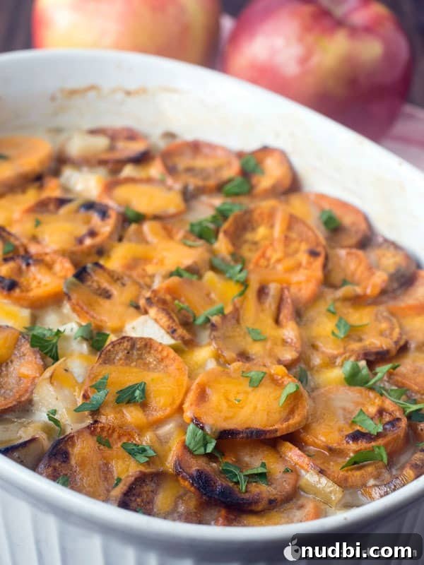 Autumn's Bounty Wholesome Apple Delights 30 Scalloped Sweet Potatoes and Apples
