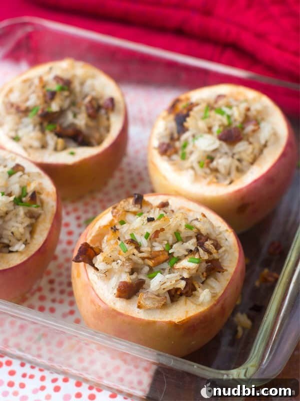 Autumn's Bounty Wholesome Apple Delights 32 Pecan Rice Stuffed Apples