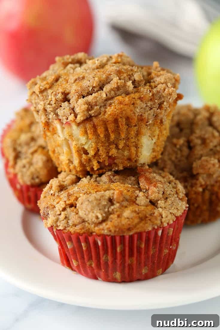 Autumn's Bounty Wholesome Apple Delights 5 Healthy Cinnamon Apple Muffins