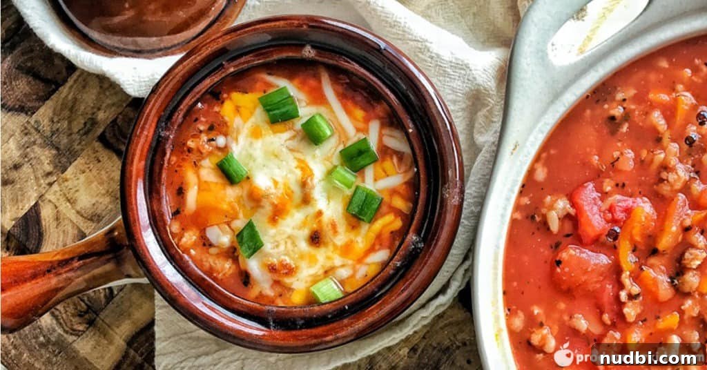 Hearty Stuffed Pepper Soup