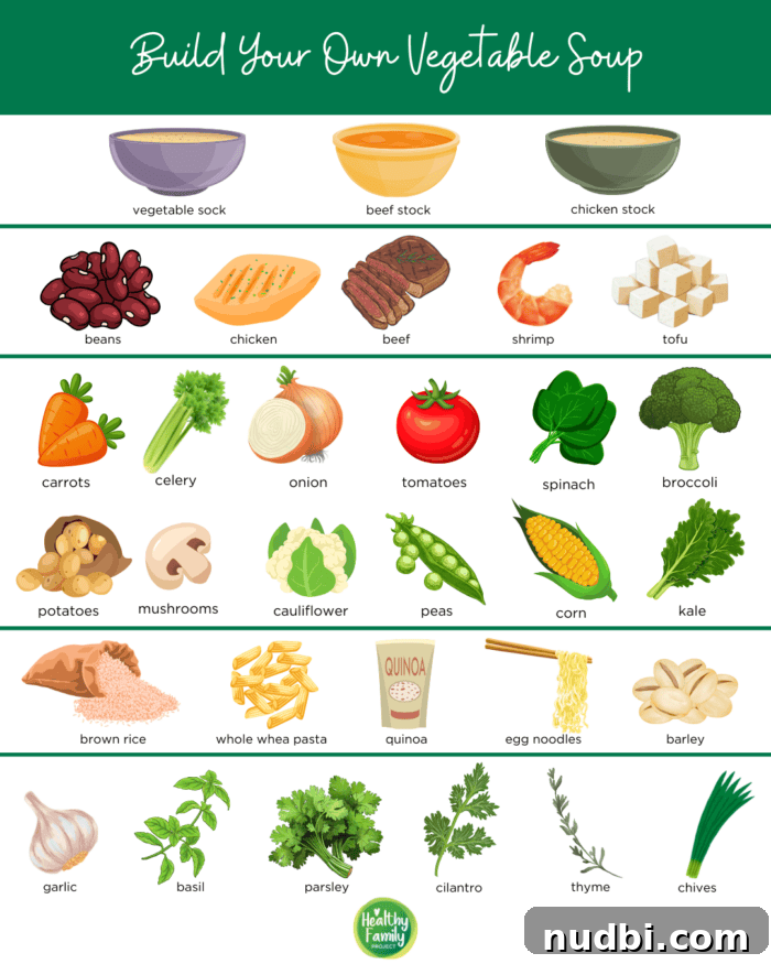 Build Your Own Vegetable Soup Infographic