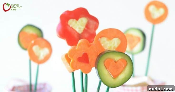 A unique bouquet made from cucumber slices cut into flower shapes, a creative vegetable treat.