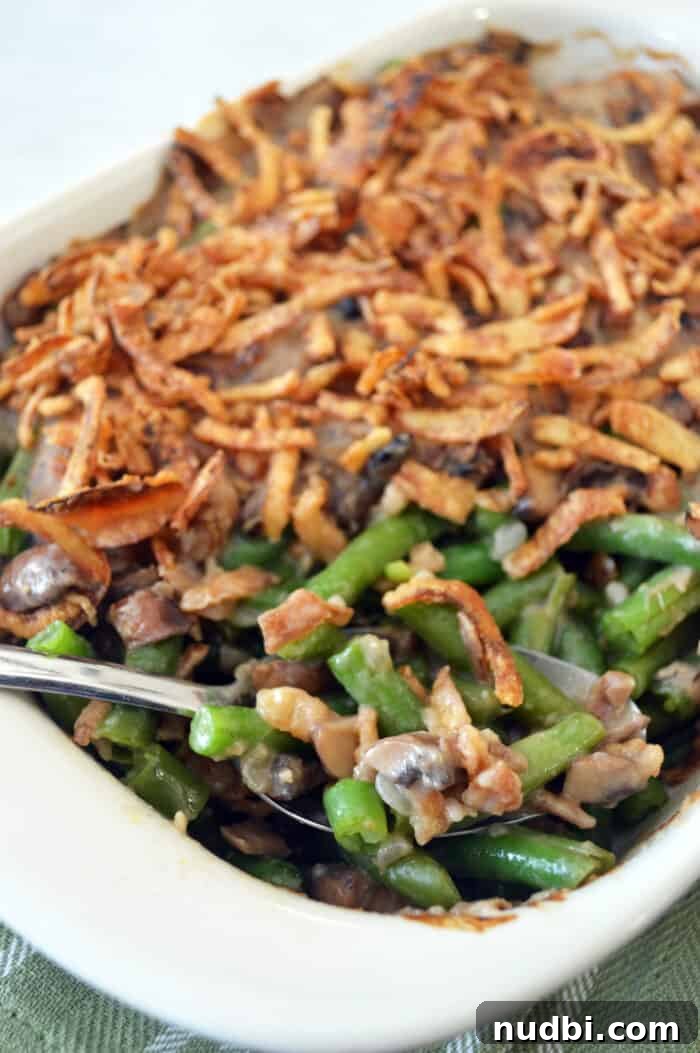 12 Delicious Green Bean Dishes to Brighten Your Holiday Table 2 Classic Green Bean Casserole with a modern twist, perfect for holiday gatherings