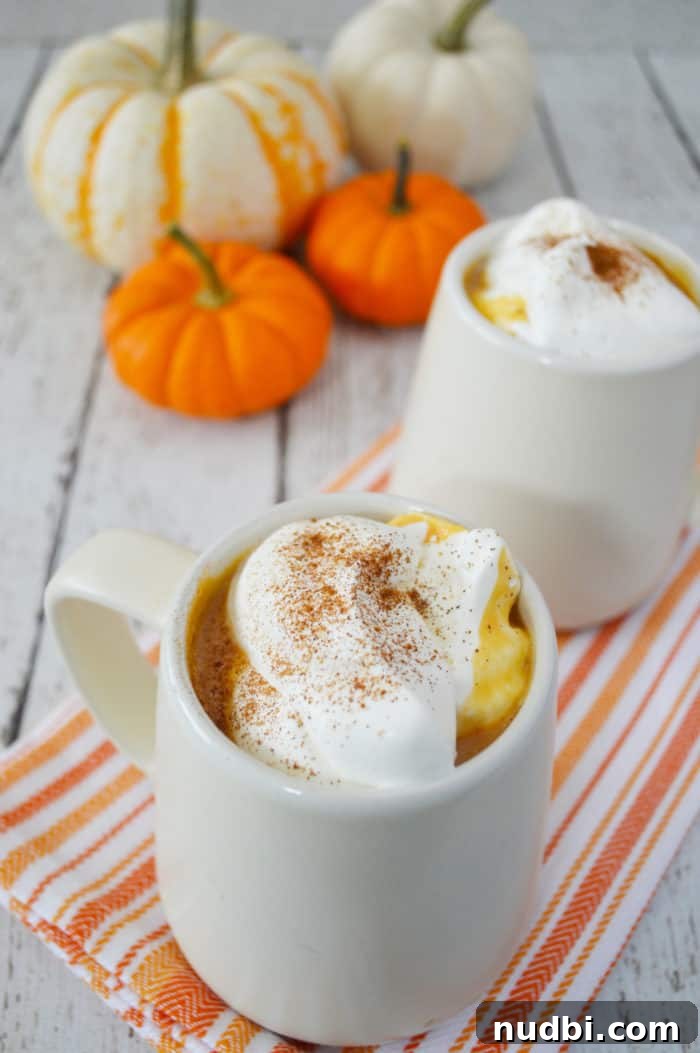 Kid-friendly pumpkin spice latte