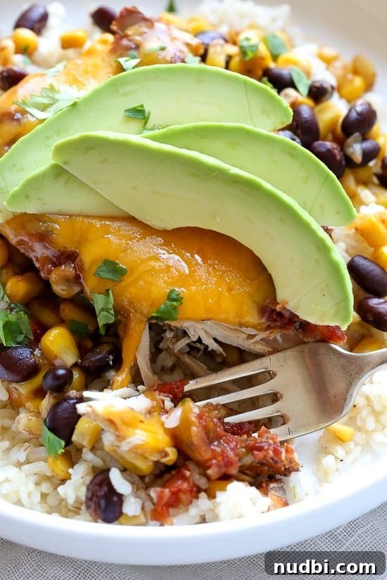 Slow Cooker Salsa Chicken Black Beans and Corn