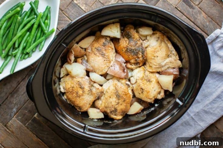 Slow Cooker Ranch Chicken and Red Potatoes