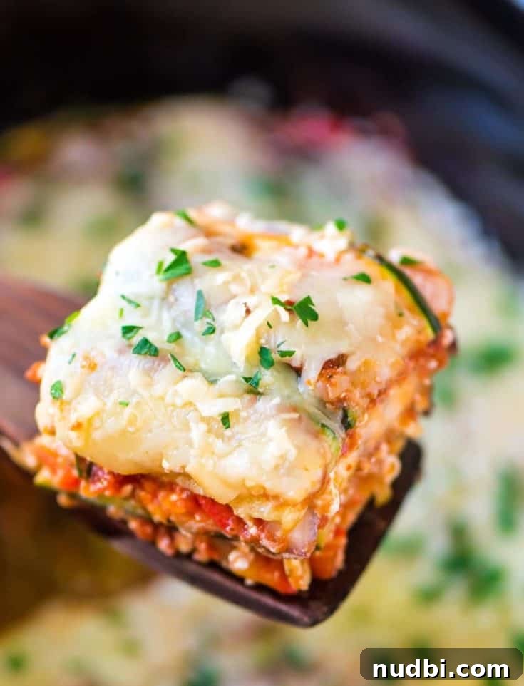 Crock Pot Low Carb Lasagna