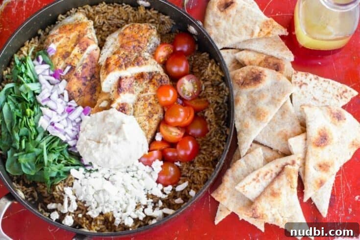 One-pot Greek chicken and rice