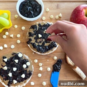 Lunch Packing Station - Seed Butter & Jam Rice Cake