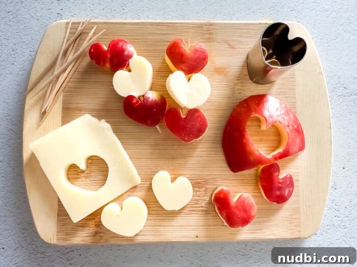 Healthy Valentine's Day Snack Board Ideas: 4 Delicious Apple Recipes 7 Apple skewers with cheese and other fruits