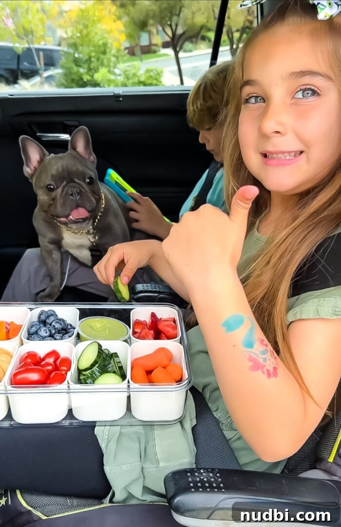 Getaway Grub Box 8 Snackle Box packed for a road trip with cheese, berries, and crackers