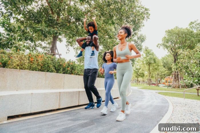 Eat Well This Easter: A Dietitian's Guide to Delicious Balance 9 A family walking together in nature, enjoying quality time.