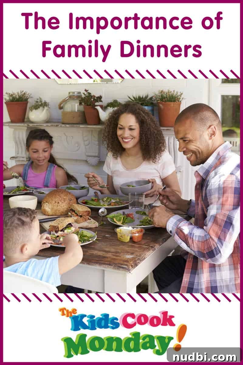 Family cooking together, enjoying healthy dinner