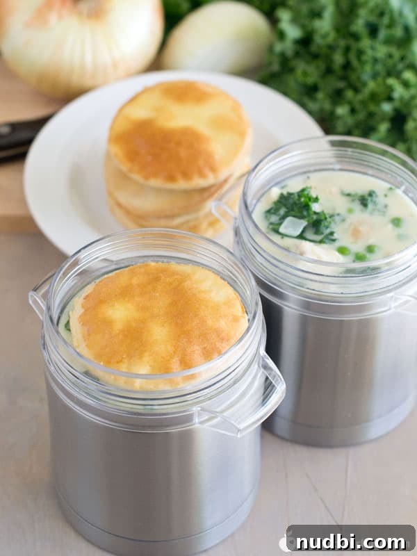 Kale and Chicken Pot Pie, a healthy take on a classic comfort food.