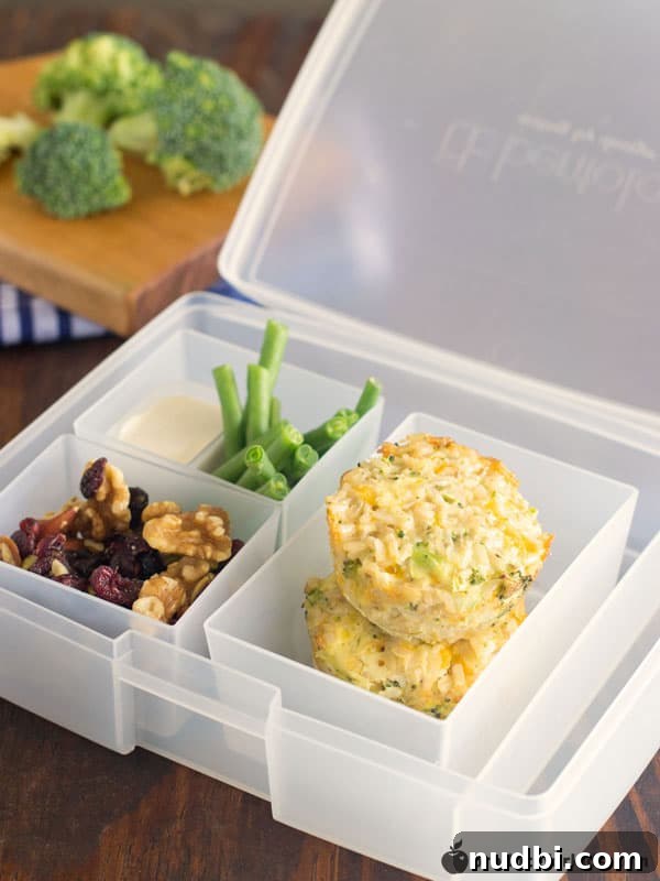 Savory Chicken & Rice Muffins, ideal for lunchboxes or quick snacks.