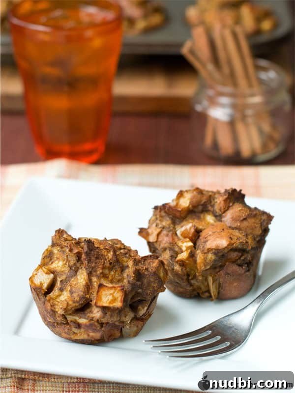 Fluffy Apple Pumpkin French Toast Muffins, perfect for a quick breakfast.