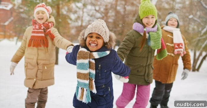 A person enjoying an outdoor winter workout, surrounded by snow and trees.
