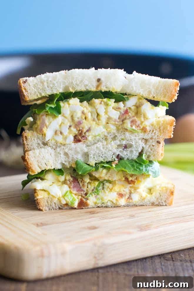 Nutritious New Life for Leftover Easter Eggs 2 Bacon and Egg Salad Sandwich