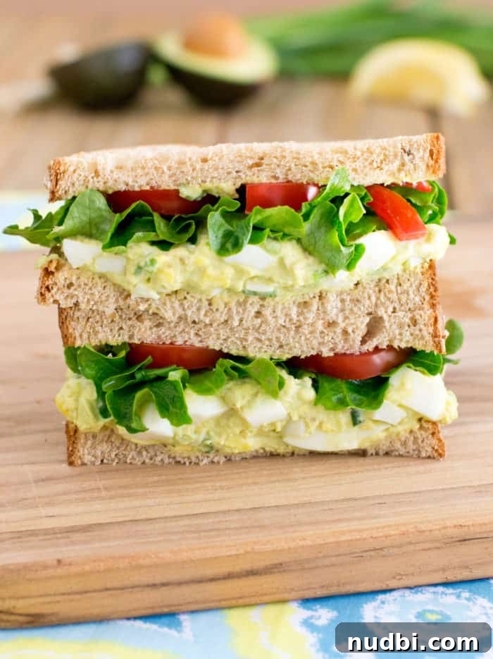 Nutritious New Life for Leftover Easter Eggs 4 Avocado Egg Salad Sandwich on whole wheat