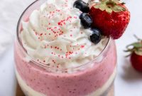 Patriotic Red, White & Blue Milkshake Recipe for Summer Celebrations