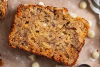 White Chocolate and Almond Banana Bread Recipe