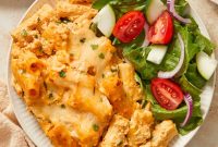 Creamy Pumpkin Ricotta Pasta Bake with Parmesan Crisp Topping