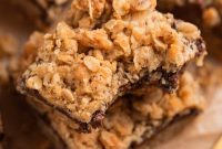Nutella Oatmeal Bars Recipe — Chewy Hazelnut Oatmeal Squares