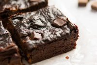 Fudgy Avocado Chocolate Chunk Brownies That Melt in Your Mouth