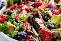 Mixed Greens with Berries and Strawberry Balsamic Dressing