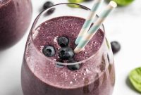 Blueberry Smoothie for Inflammation Relief and Gut Health