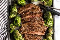 15-Minute Sheet Pan Steak and Broccoli Dinner Recipe